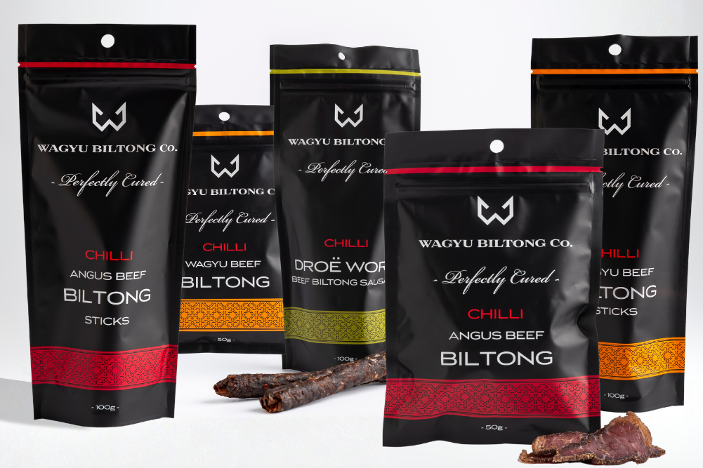 Chilli Biltong Packet Bundle (save 10%) – Wagyu Biltong Co.