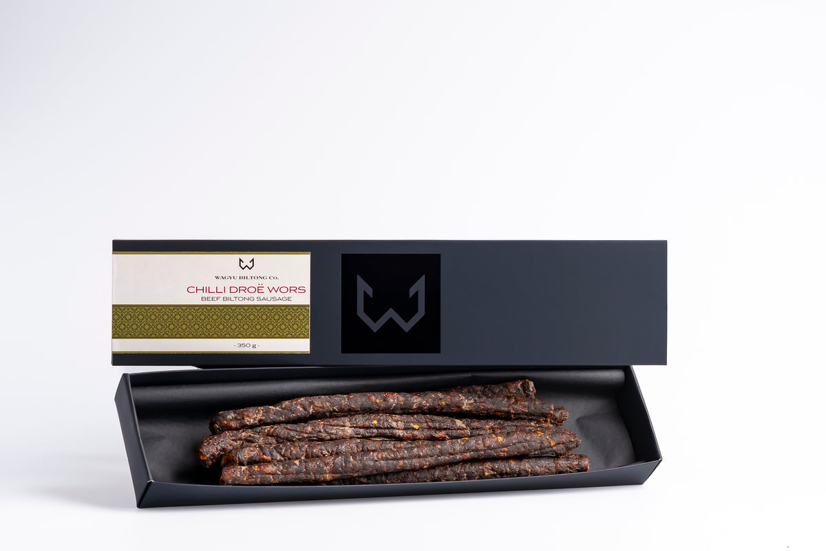 DROË WORS CHILLI BILTONG SAUSAGE GIFT BOX – Wagyu Biltong Co.